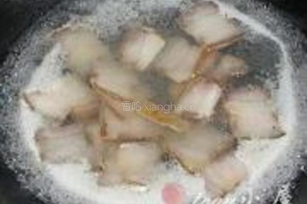 腊肉卷心菜的做法图解4
