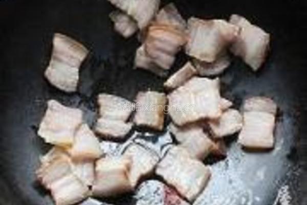 腊肉卷心菜的做法图解6