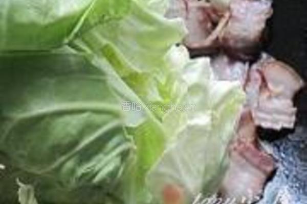 腊肉卷心菜的做法图解9