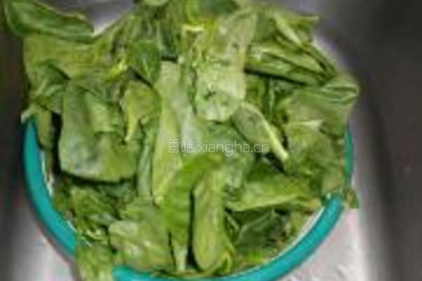 豆豉鲮鱼炒潺菜的做法图解1