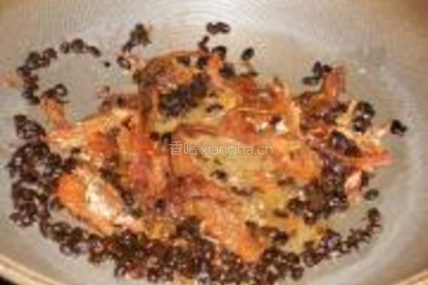 豆豉鲮鱼炒潺菜的做法图解3