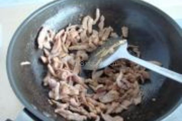 杏鲍菇炒肉丝的做法图解4
