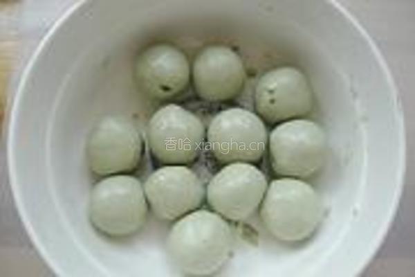 绿茶豆沙汤圆的做法图解6