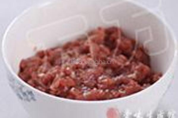 肉末酸豆角的做法图解1