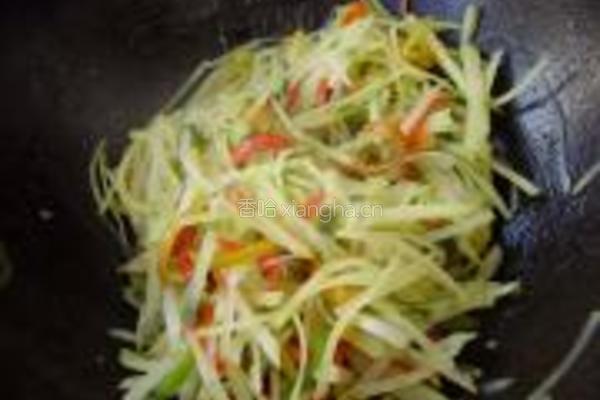 土豆丝炒辣椒丝的做法图解6