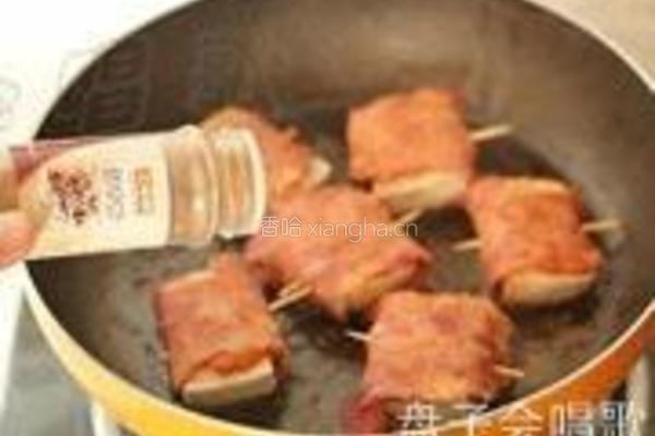 泡菜豆腐培根卷的做法图解6