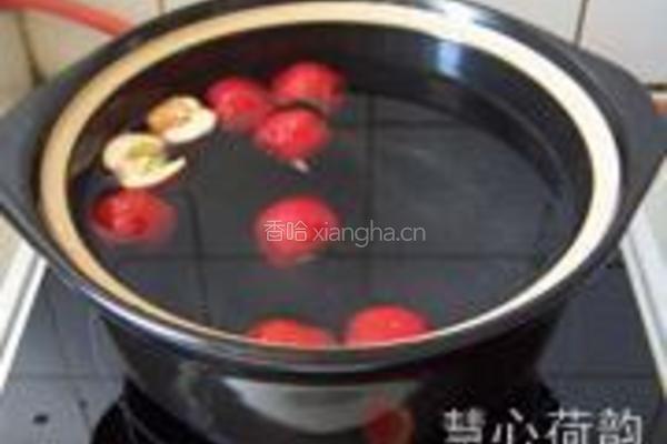 山楂红枣粥的做法图解3