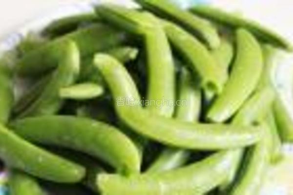 橄榄菜甜豆炒肉丝的做法图解1