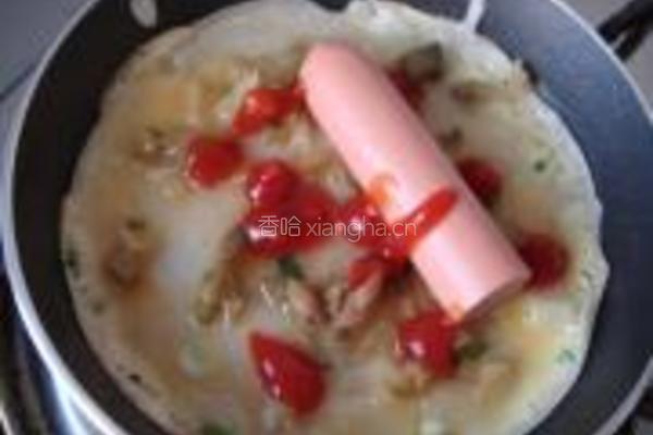 榨菜鸡蛋饼的做法图解5