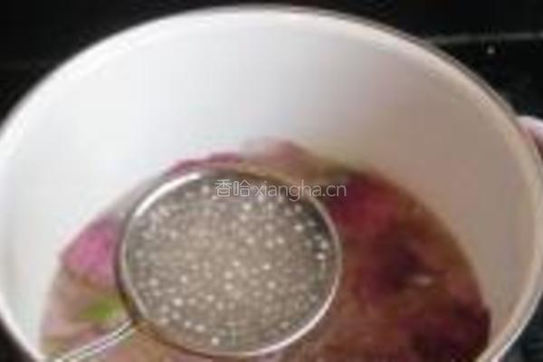 蜀葵花冰糖西米羹的做法图解8