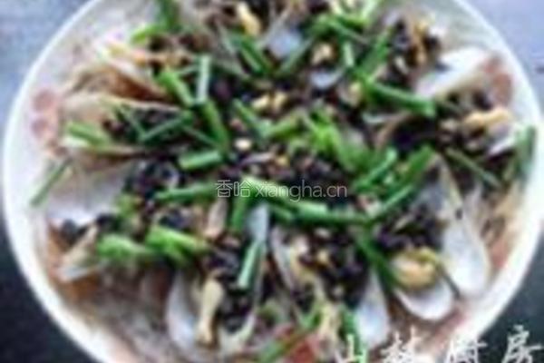豆豉粉丝蒸蛏子的做法图解8
