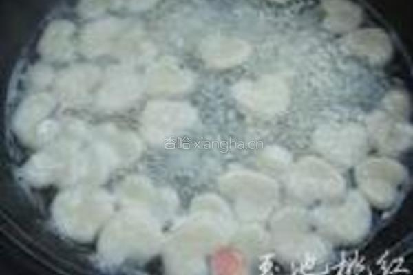 红豆米酒小汤圆的做法图解2