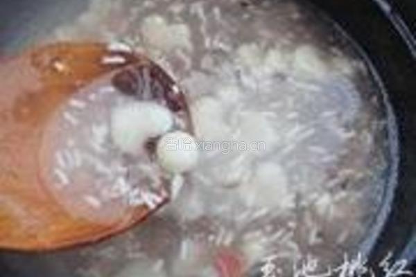 红豆米酒小汤圆的做法图解5