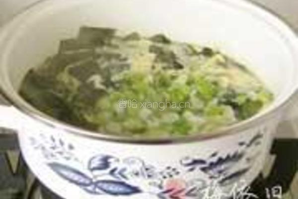 裙带菜蛋花汤的做法图解4