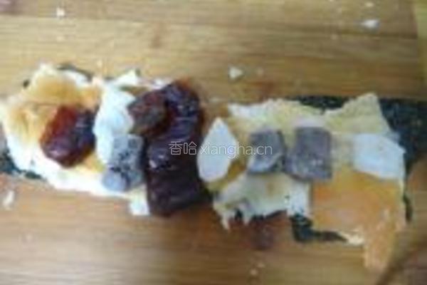 紫菜面包糯米卷的做法图解5