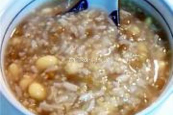 黄豆糯米粥的做法图解7