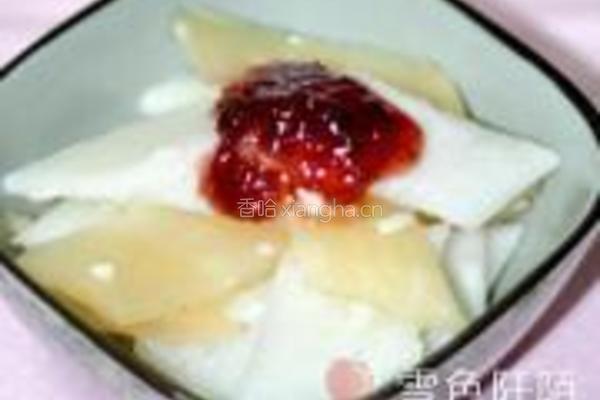 酒酿雪莲果山药的做法图解5