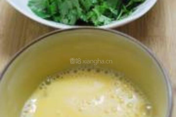 香菜煎的做法图解2