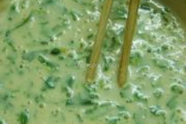香菜煎的做法图解4