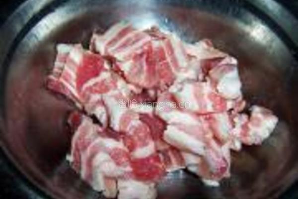 萝卜烧五花肉的做法图解3