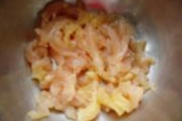 香菇鸡丝粥的做法图解3