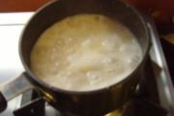 鲜奶鸡蛋麦片粥的做法图解4