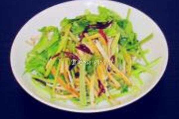 凉拌豆腐干丝的做法图解5