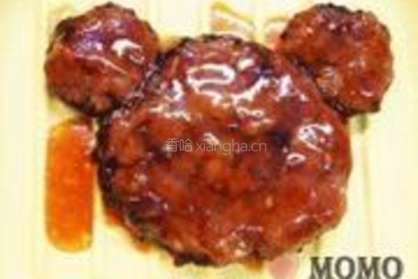 小熊汉堡肉饼的做法图解9