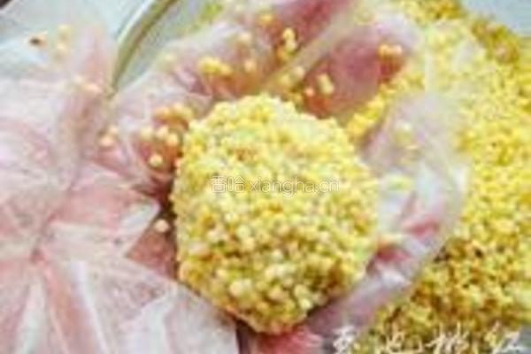 黄米丸子的做法图解4