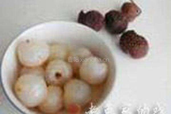 荔枝炖蛋的做法图解1