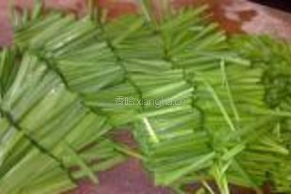 韭菜豆芽炒果条的做法图解4