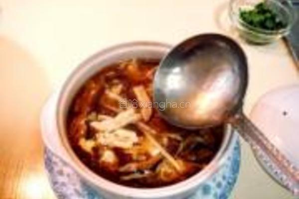 红白豆腐酸辣汤的做法图解9