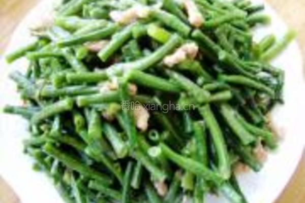 肉丝炒豇豆的做法图解8