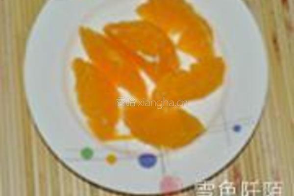 奶味橙香果冻的做法图解1