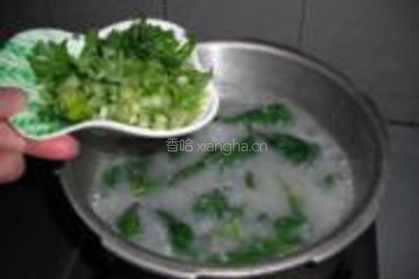 茼蒿排骨粥的做法图解11