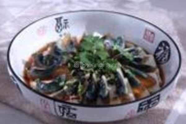香菜皮蛋豆腐的做法图解7