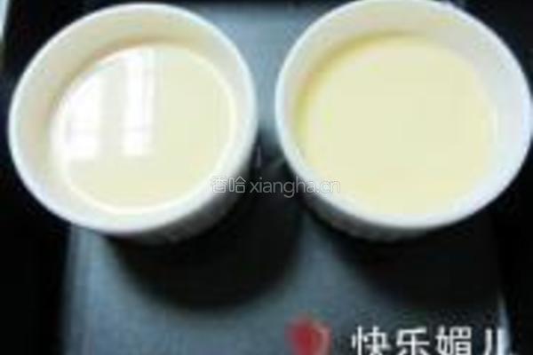 香滑鸡蛋布丁的做法图解4
