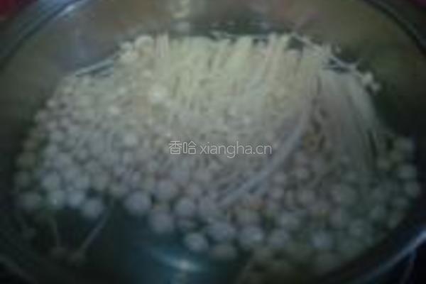 益智菜捞拌金针菇的做法图解2