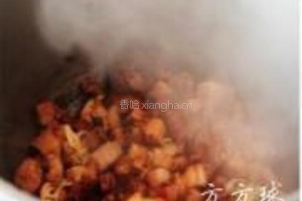 红烧肉炖干豆腐结的做法图解12
