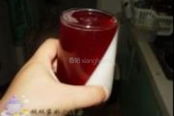 樱桃椰浆双色果冻的做法图解7