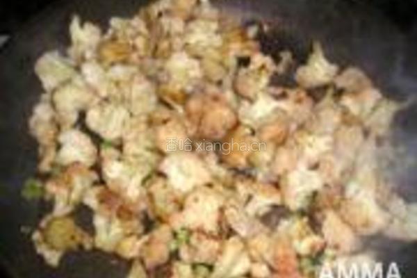 干煸豌豆菜花的做法图解5