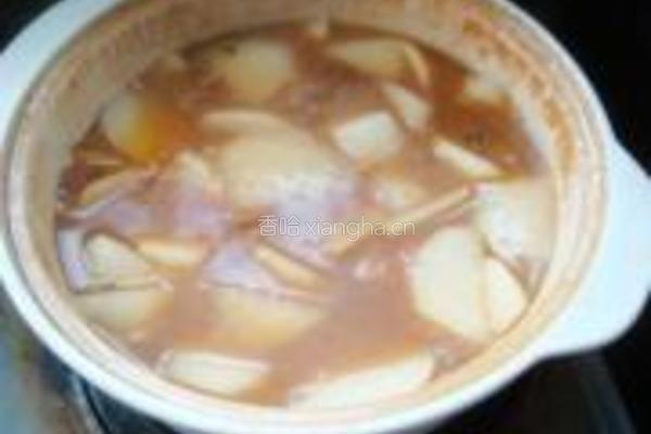 萝卜牛腩煲的做法图解14