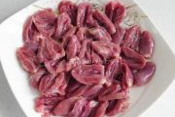双椒芹菜炒鸡杂的做法图解8
