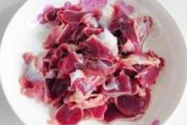 双椒芹菜炒鸡杂的做法图解9