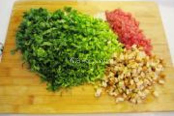 雪里蕻肉末炒豆腐干的做法图解2