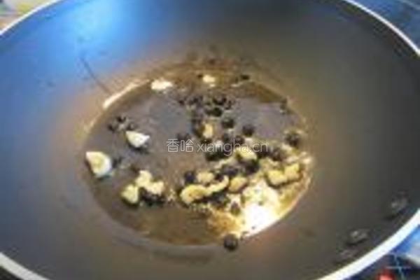 蒜头豆豉合掌瓜的做法图解3