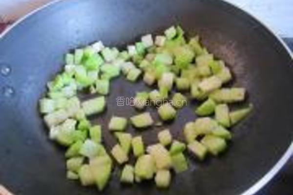 蒜头豆豉合掌瓜的做法图解4