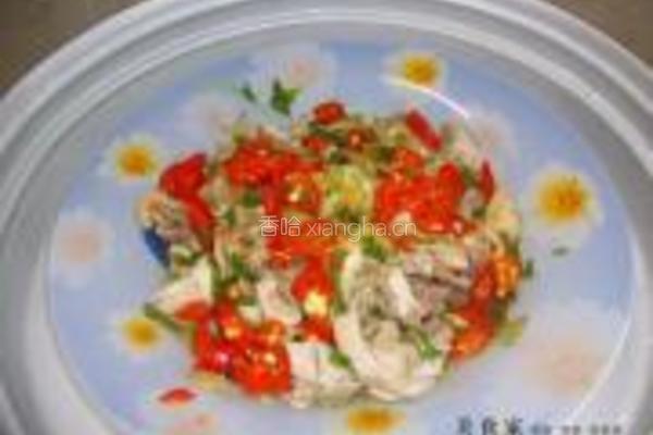 红椒蒸咸鸡的做法图解9