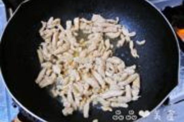 雪菜肉丝面的做法图解4