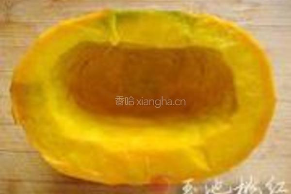 红腰豆蒸南瓜的做法图解1